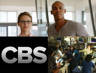 Melissa Benoist and Mechad Brooks in Supergirl, top (CBS); Code Black (CBS)
